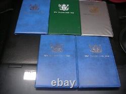 New Zealand, Australia and Belgium BU coin sets. Lot of 13