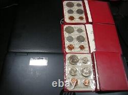 New Zealand, Australia and Belgium BU coin sets. Lot of 13