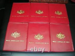 New Zealand, Australia and Belgium BU coin sets. Lot of 13