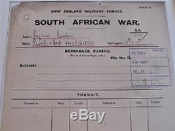 New Zealand Boer War & Australian Ww1 Medal Group Deserter 19th Bn A. I. F. Anzac