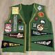 New Zealand Boy Scouts waistcoat vest with many cloth badges late 60s, early 70s