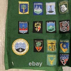 New Zealand Boy Scouts waistcoat vest with many cloth badges late 60s, early 70s