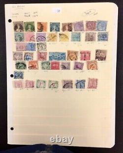 New Zealand Collection 1862-1947 Used 1 stock card page 42 stamps