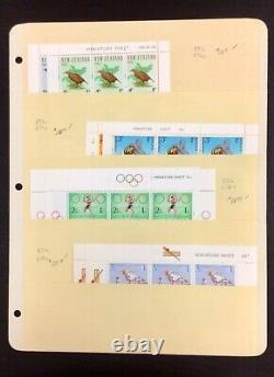 New Zealand Collection 1957-88 Semi-postal Miniature & S/S 7 pages 220+ Stamps