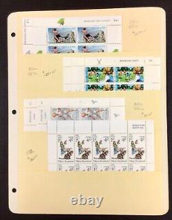 New Zealand Collection 1957-88 Semi-postal Miniature & S/S 7 pages 220+ Stamps
