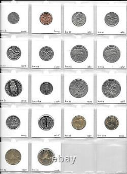 New Zealand Collection Of 38 Coins 1/2 Penny-2 Dollars 1933-2015 1z9
