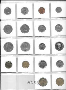New Zealand Collection Of 38 Coins 1/2 Penny-2 Dollars 1933-2015 1z9