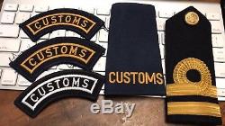 New Zealand Customs OBSOLETE Bullion BADGE, Patch & Epaulettes Lot