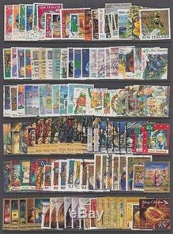 New Zealand Extensive Collection Of 2000 All Different Used (id063/d35487)