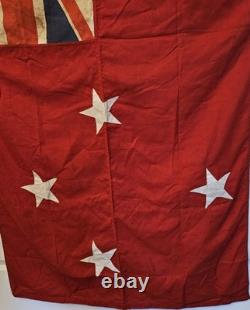 New Zealand Flag Textile Cloth Nautical Maori Union Jack Red Ensign. 30×76