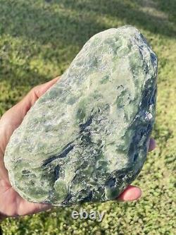 New Zealand Greenstone Jade MAORI Pounamu Nephrite BIG PEBBLE 190X120X40 1170Gms