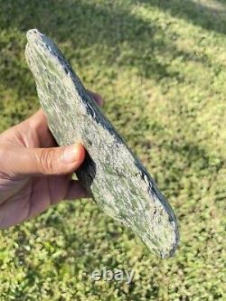 New Zealand Greenstone Jade MAORI Pounamu Nephrite BIG PEBBLE 190X120X40 1170Gms