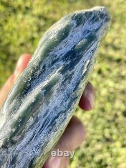 New Zealand Greenstone Jade MAORI Pounamu Nephrite BIG PEBBLE 190X120X40 1170Gms