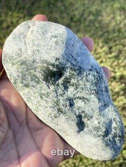 New Zealand Greenstone Jade MAORI Pounamu Nephrite NATURAL PEBBLE 140X70X42 510G