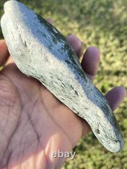 New Zealand Greenstone Jade MAORI Pounamu Nephrite NATURAL PEBBLE 140X70X42 510G