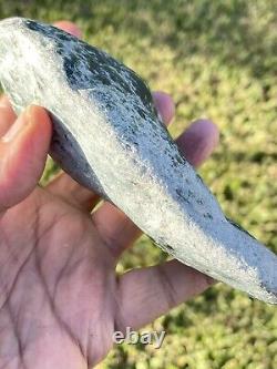 New Zealand Greenstone Jade MAORI Pounamu Nephrite NATURAL PEBBLE 140X70X42 510G