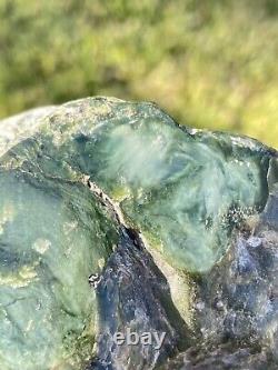 New Zealand Greenstone Jade MAORI Pounamu Nephrite NATURAL PEBBLE 92X65X15 164Gr