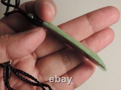 New Zealand Greenstone Jade Maori Pounamu Light Green INANGA Nephrite Jade TOKI