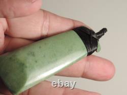 New Zealand Greenstone Jade Maori Pounamu Light Green INANGA Nephrite Jade TOKI