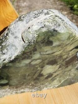 New Zealand Greenstone Nephrite Jade Pounamu Taonga polished display touchstone