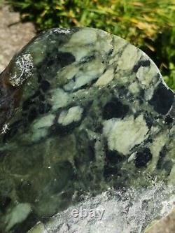New Zealand Greenstone Nephrite Jade Pounamu Taonga polished display touchstone