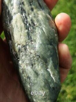 New Zealand Greenstone Nephrite Jade Pounamu natural mere/patu taonga
