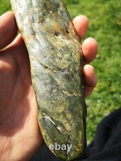 New Zealand Greenstone Nephrite Jade Pounamu natural mere/patu taonga