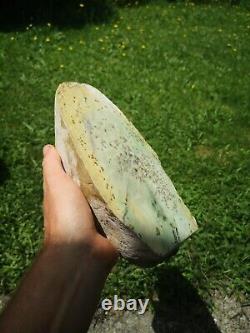 New Zealand Greenstone Nephrite Jade dendritic Pounamu slab 2.6 kilos Kokopu
