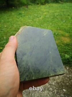 New Zealand Greenstone Nephrite Jade pyrite serpentine mix Pounamu slab lapidary
