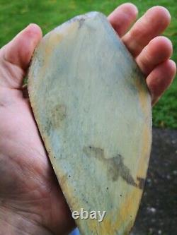 New Zealand Greenstone Pounamu Nephrite Flower Jade Rare slab lapidary carving