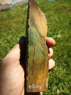 New Zealand Greenstone Pounamu Nephrite Marsden Flower Jade Rare slab lapidary