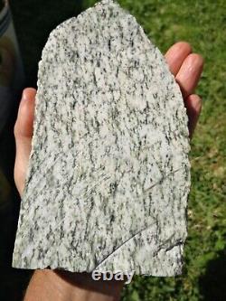 New Zealand Greenstone Pounamu Rare White Dendritic Nephrite jade slab carving