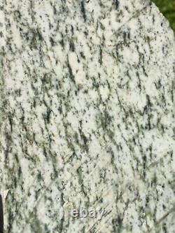 New Zealand Greenstone Pounamu Rare White Dendritic Nephrite jade slab carving