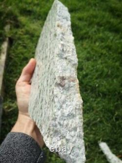 New Zealand Greenstone Pounamu Rare White Nephrite jade slab 2.4kg