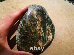 New Zealand Greenstone Pounamu polished Touchstone 930 grams