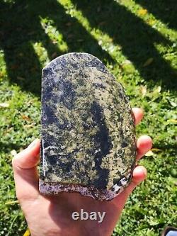 New Zealand Greenstone Serpentine Flower Pounamu carving lapidary Picture slab