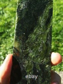 New Zealand Greenstone Serpentine Mix Pounamu carving slab lapidary Translucent