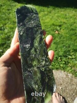 New Zealand Greenstone Serpentine Mix Pounamu carving slab lapidary Translucent