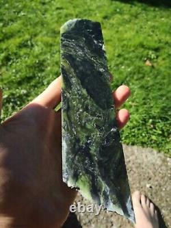 New Zealand Greenstone Serpentine Mix Pounamu carving slab lapidary Translucent