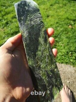 New Zealand Greenstone Serpentine Mix Pounamu carving slab lapidary Translucent