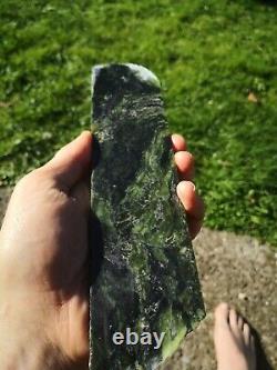 New Zealand Greenstone Serpentine Mix Pounamu carving slab lapidary Translucent