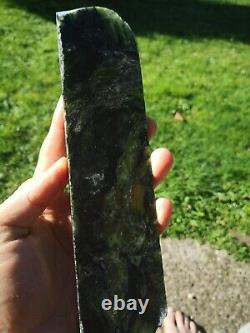 New Zealand Greenstone Serpentine Mix Pounamu carving slab lapidary Translucent