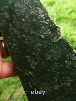 New Zealand Greenstone nephrite Jade Pounamu slice rare variety