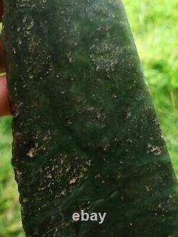 New Zealand Greenstone nephrite Jade Pounamu slice rare variety