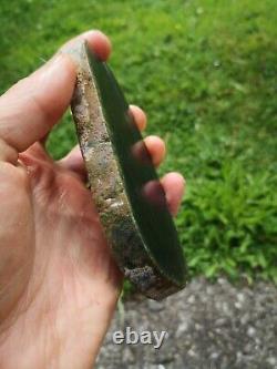 New Zealand Greenstone pounamu flower jade high quality lapidary carving Rare