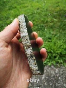 New Zealand Greenstone pounamu flower jade high quality lapidary carving Rare