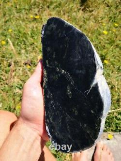 New Zealand Greenstone serpentine Pounamu Large slice 1050 grams