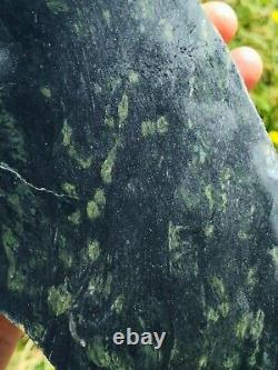 New Zealand Greenstone serpentine Pounamu Large slice 1050 grams