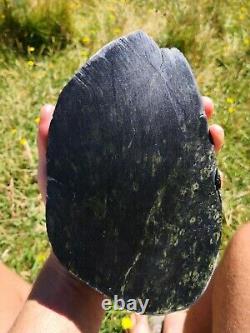 New Zealand Greenstone serpentine Pounamu Large slice 1590 grams