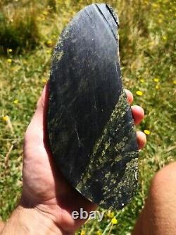 New Zealand Greenstone serpentine Pounamu Large slice 785 grams